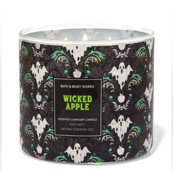 Bath & Body Works Wicked Apple 3-Wick Candle 🍏 NWT! - Picture 1 of 4